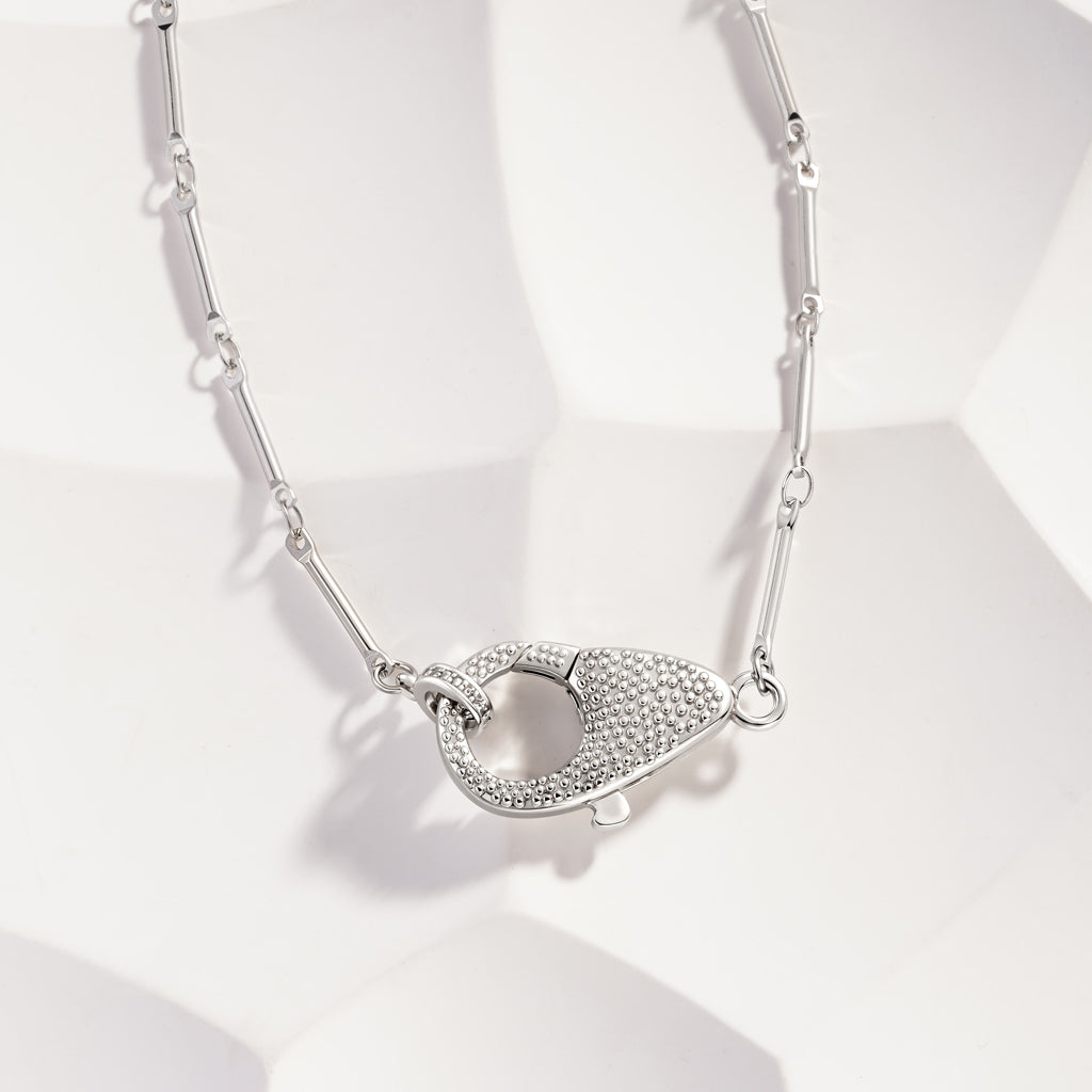 Gnoce Openable Clasp Basic Bamboo Chain Necklace_2