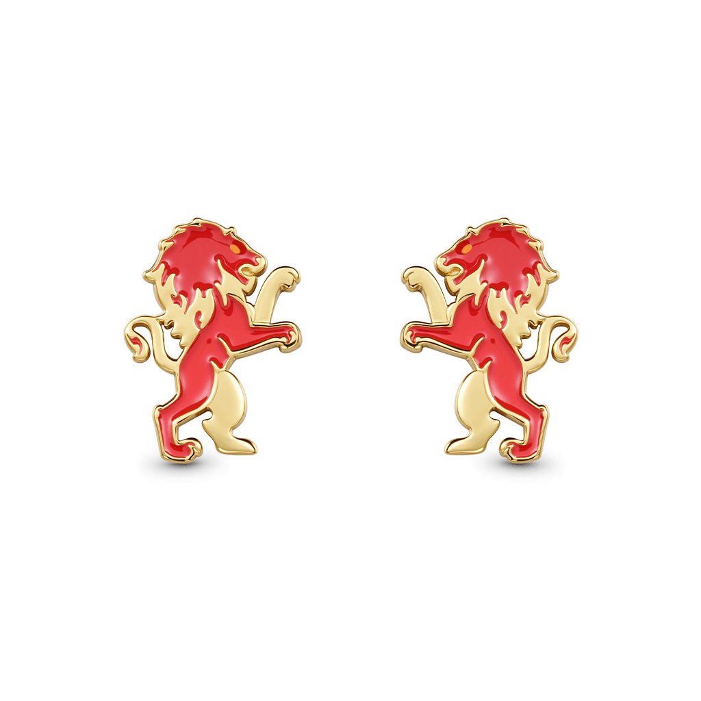 Gnoce Harry Potter Gryffindor Lion Stud Earrings_1