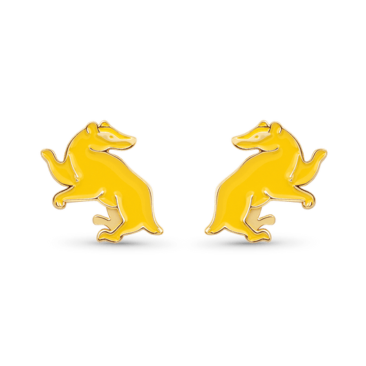 Gnoce Harry Potter Hufflepuff Badger Stud Earrings_1