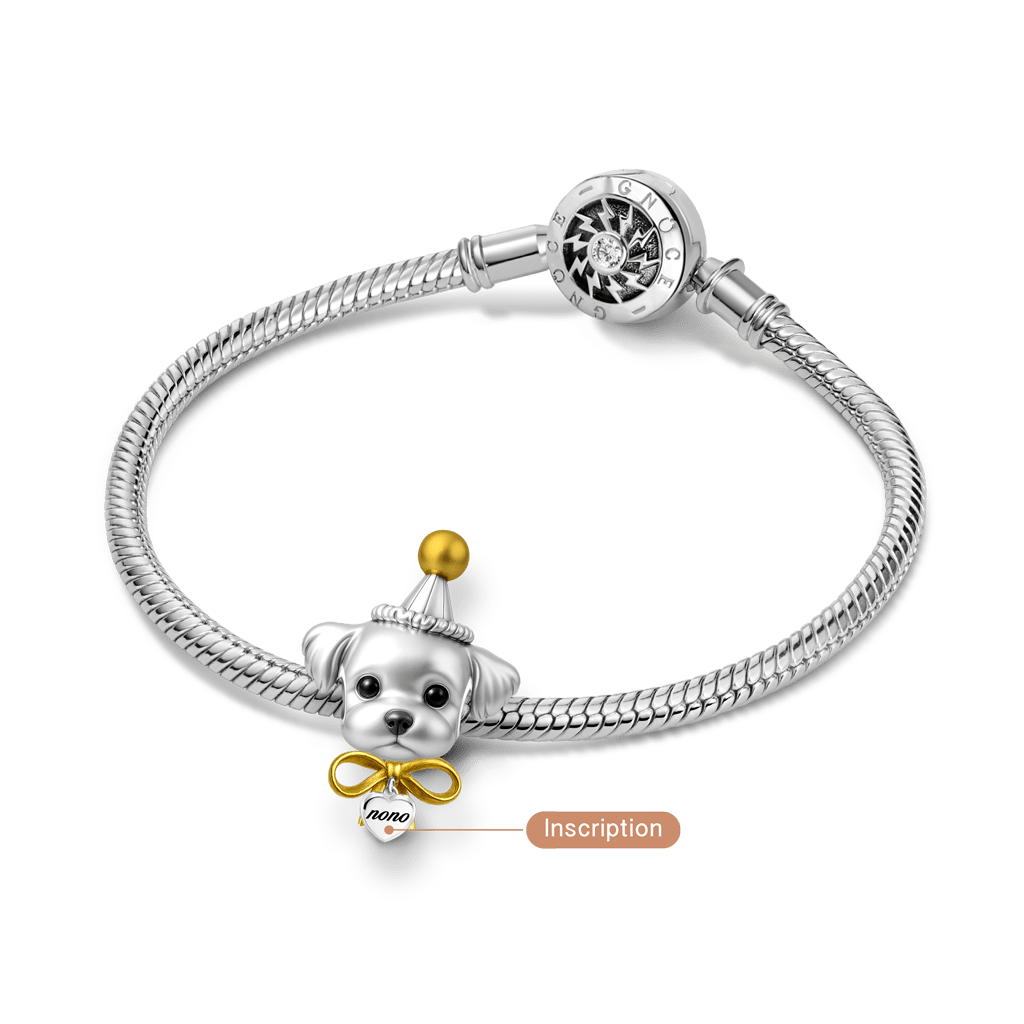 Gnoce Engravable Puppy Birthday Charm_3