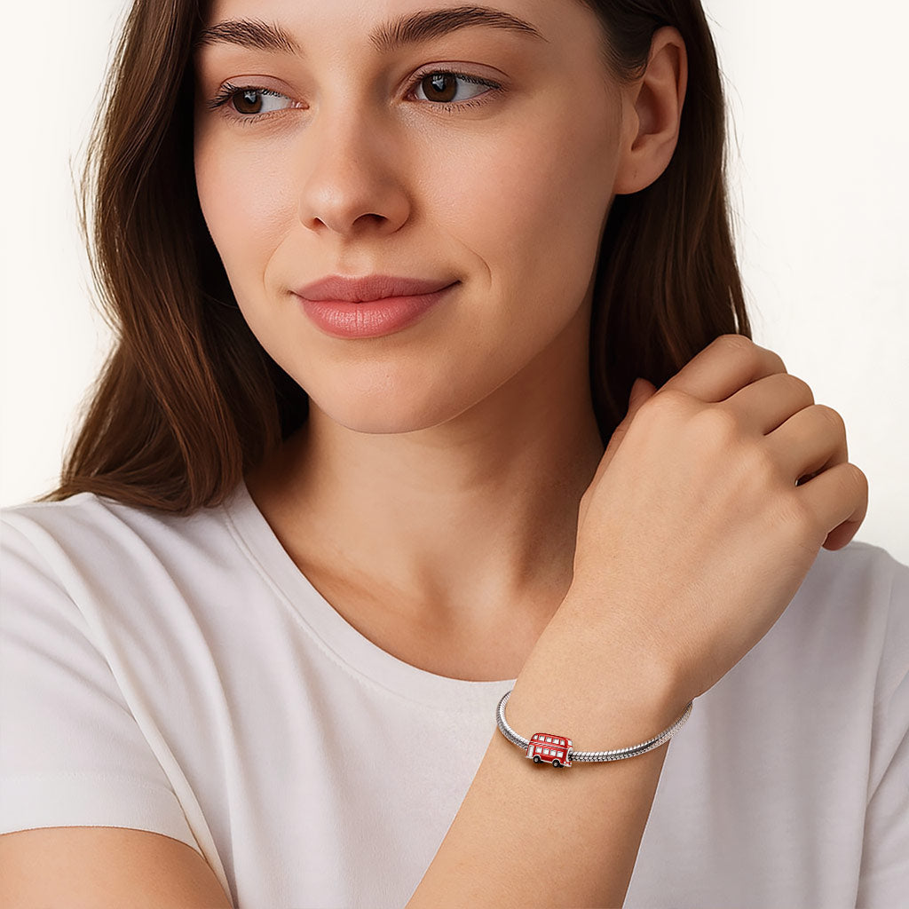 Gnoce Red Double-Decker Bus Charm_4