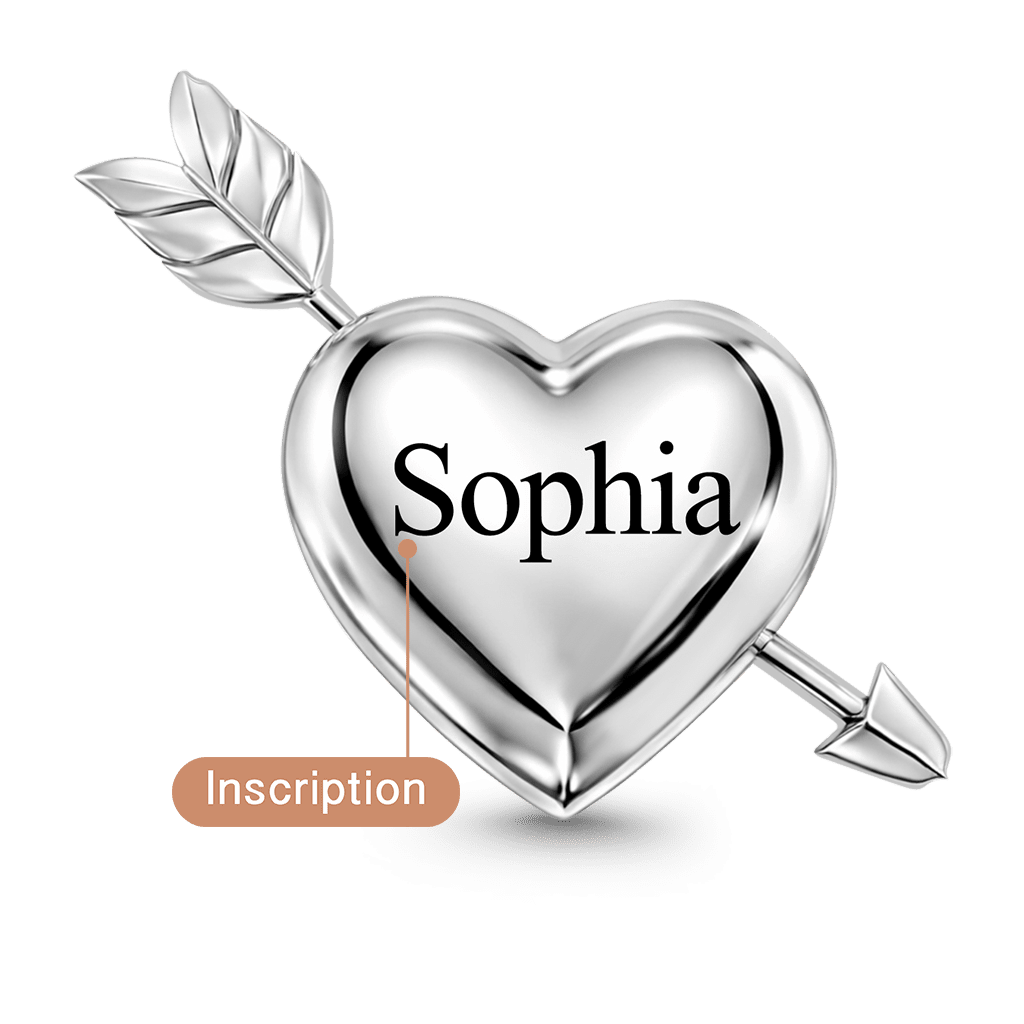 Gnoce Heating Colour-Changing Magic Arrow Through the Heart Photo Charm_3