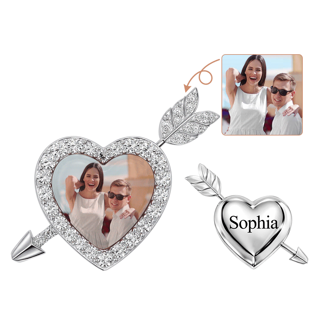 Gnoce Heating Colour-Changing Magic Arrow Through the Heart Photo Charm_1