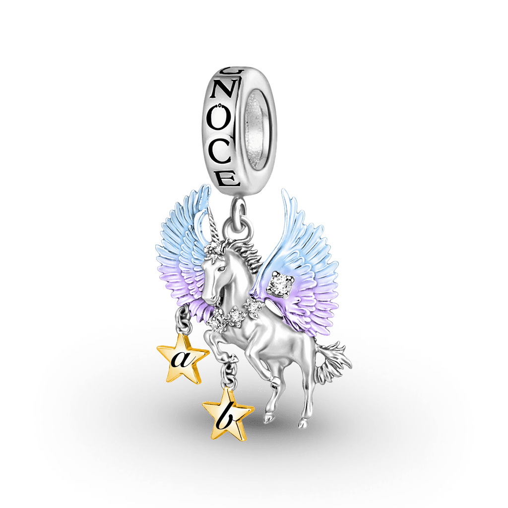 Gnoce Unicorn Customized Charm Platinum-plated Silver Blend_1