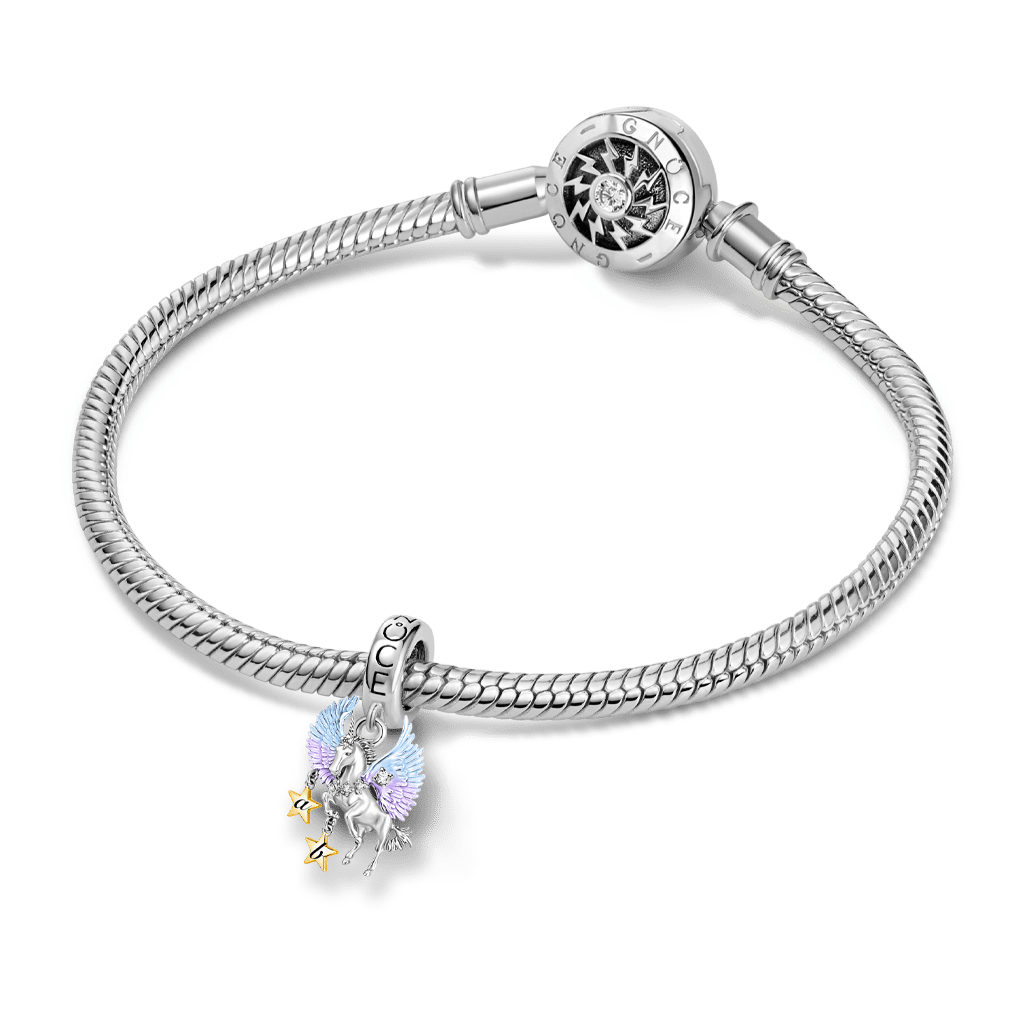 Gnoce Unicorn Customized Charm Platinum-plated Silver Blend_3