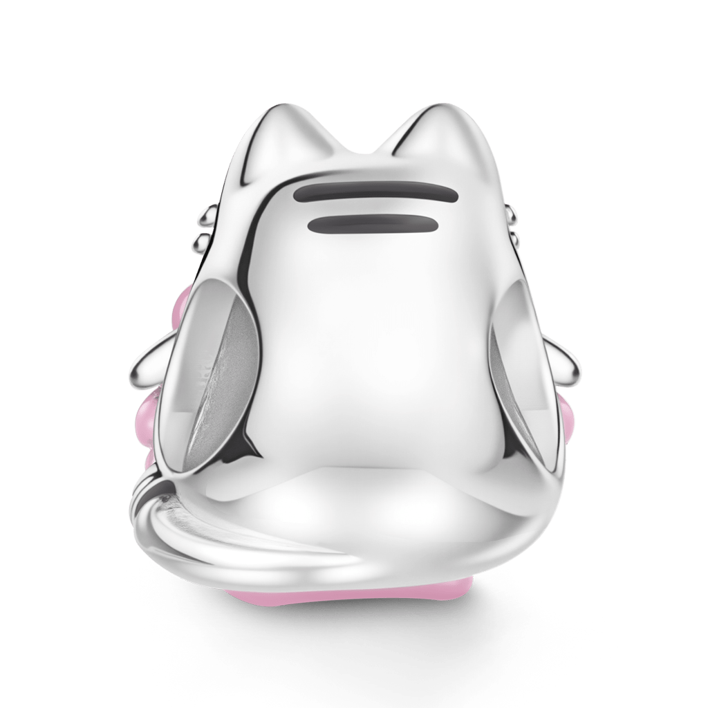 Gnoce Cat Knitting a Sweater Charm_5