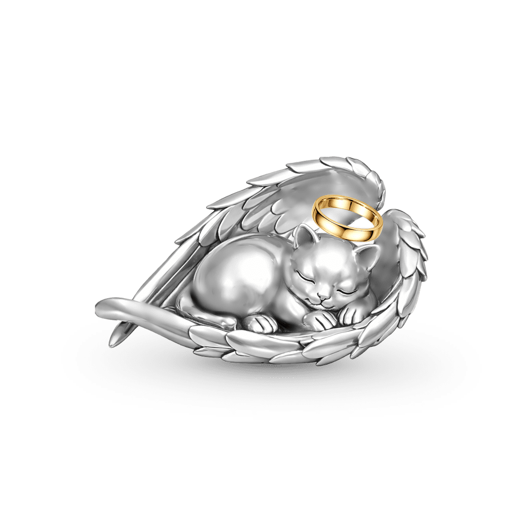 Gnoce Pet Memorial Cat Engravable Charm_1