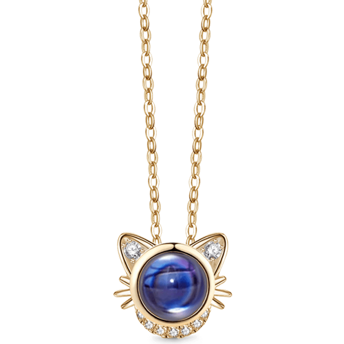 Gnoce Cat Photo Projection Necklace_3