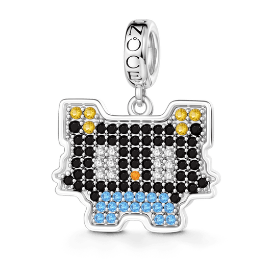 Gonce Pixel-Style Kitten Pendant Dangle Charm_1