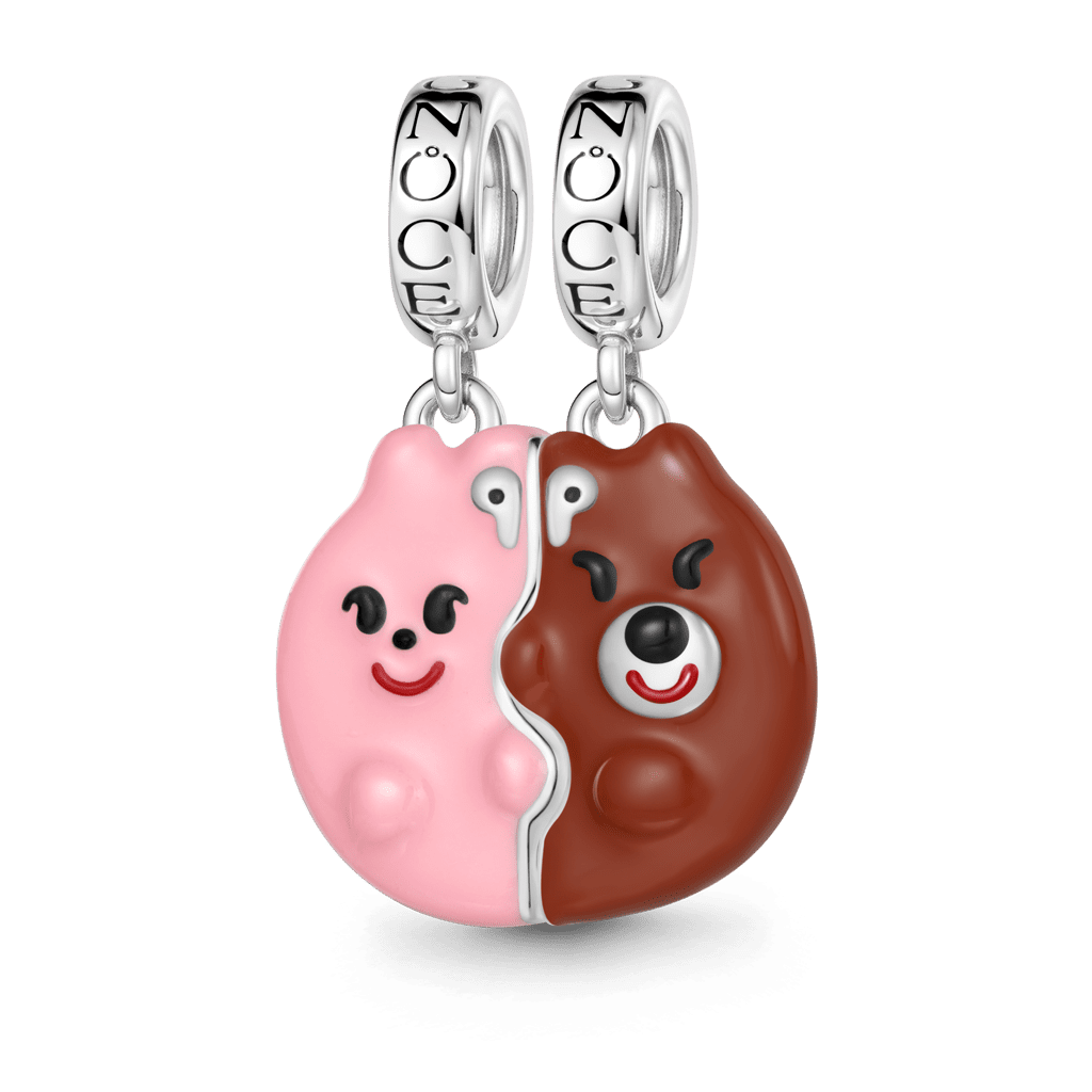 Gnoce Bunny Rabbit Charm Platinum-plated Silver Blend_2