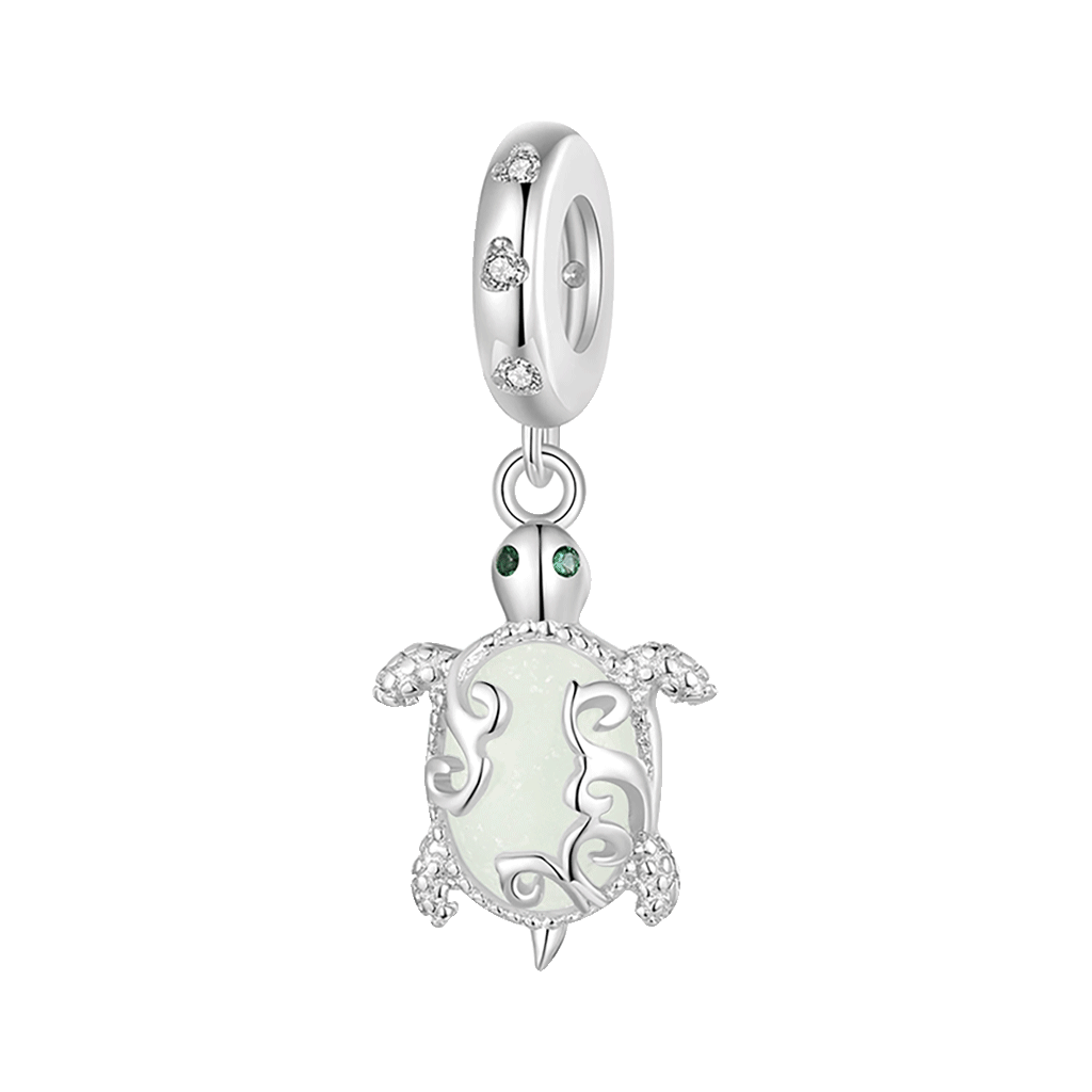 Gnoce Glow-in-the-Dark Sea Turtle Pendant Dangle Charm_1