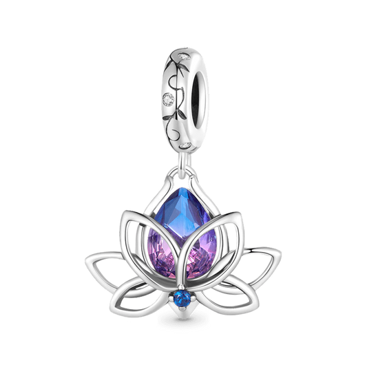Gnoce Lotus Flower Pendant Dangle Charm_1