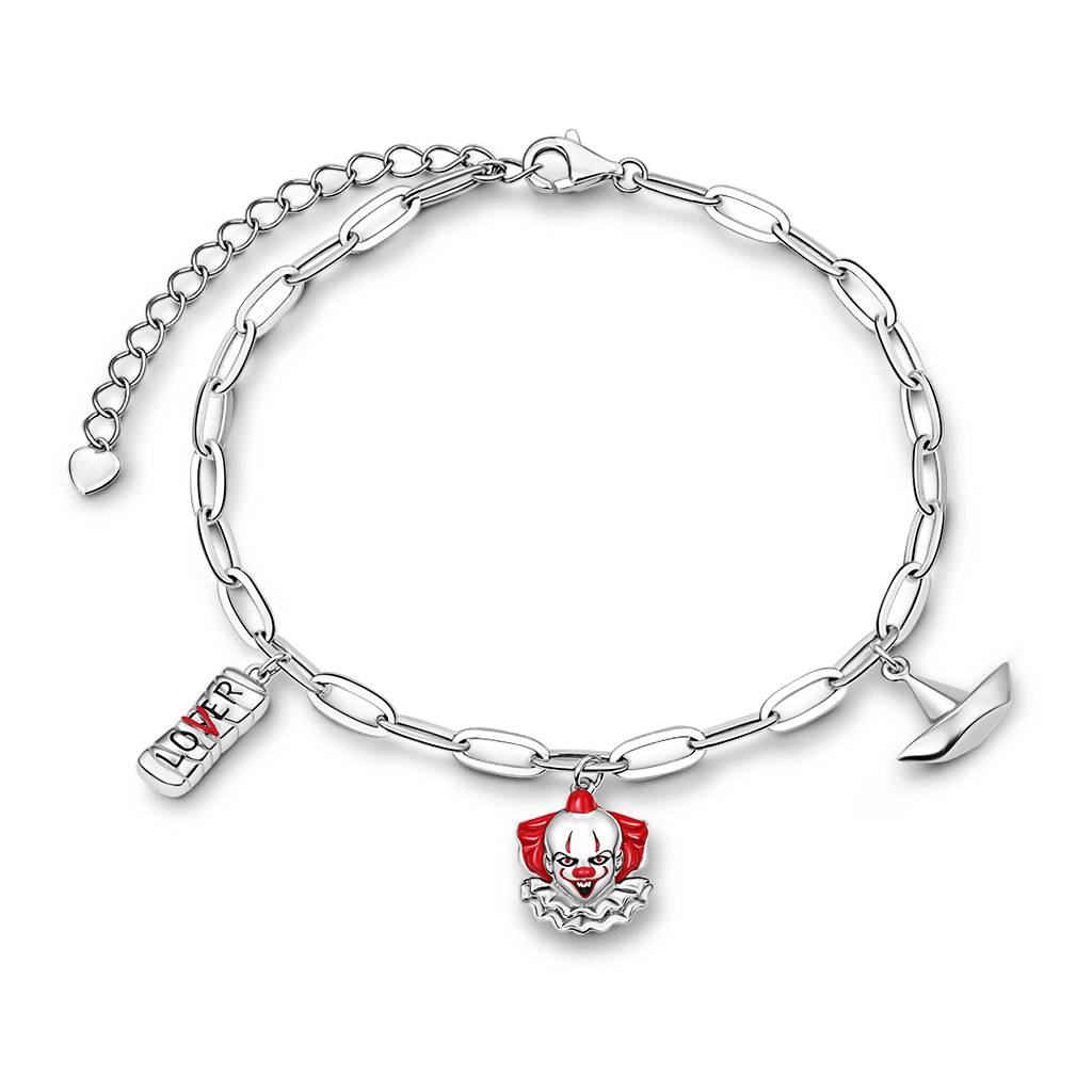 Gnoce IT Pennywise, LOVER Bar & Paper Boat Chain Bracelet_1