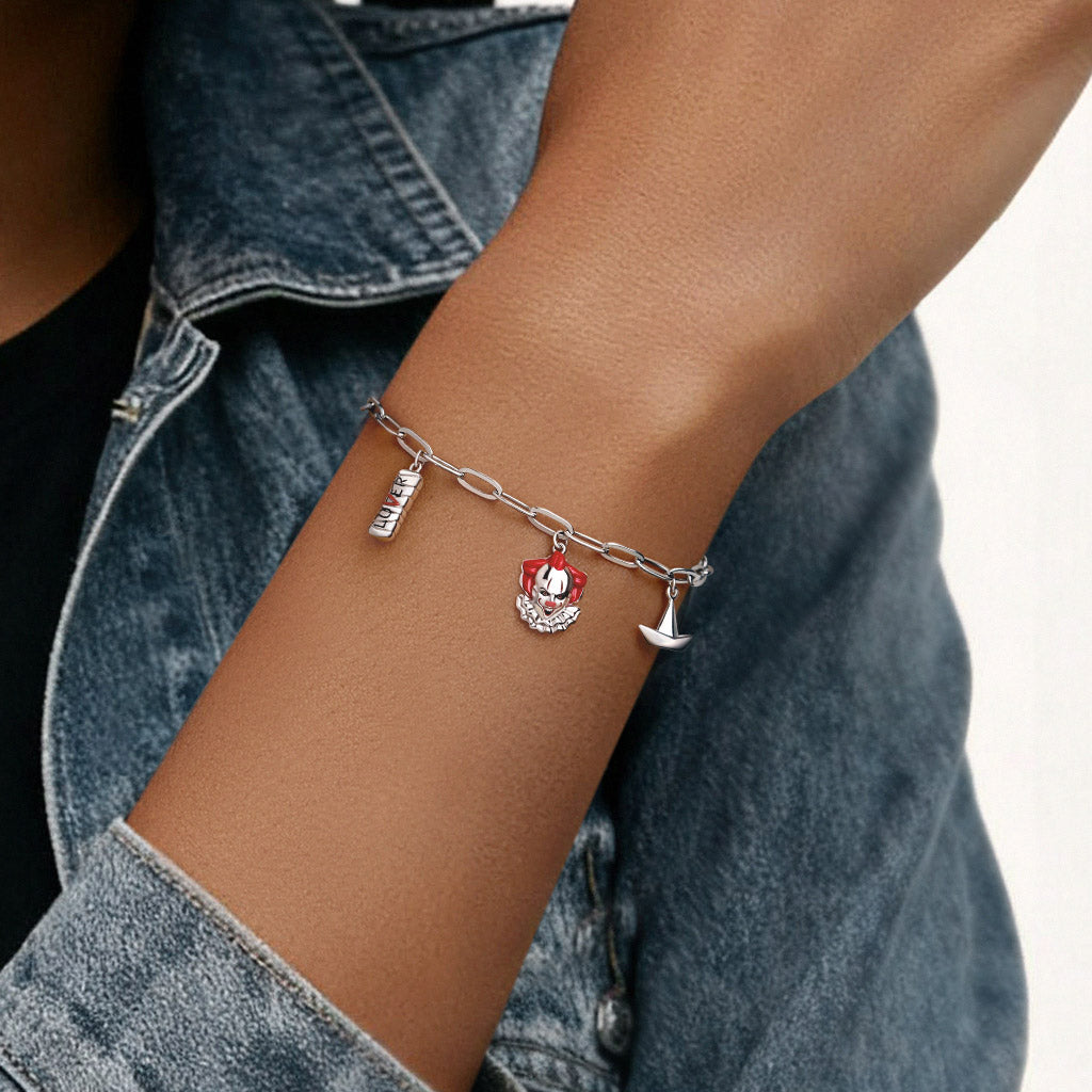 Gnoce IT Pennywise, LOVER Bar & Paper Boat Chain Bracelet_2