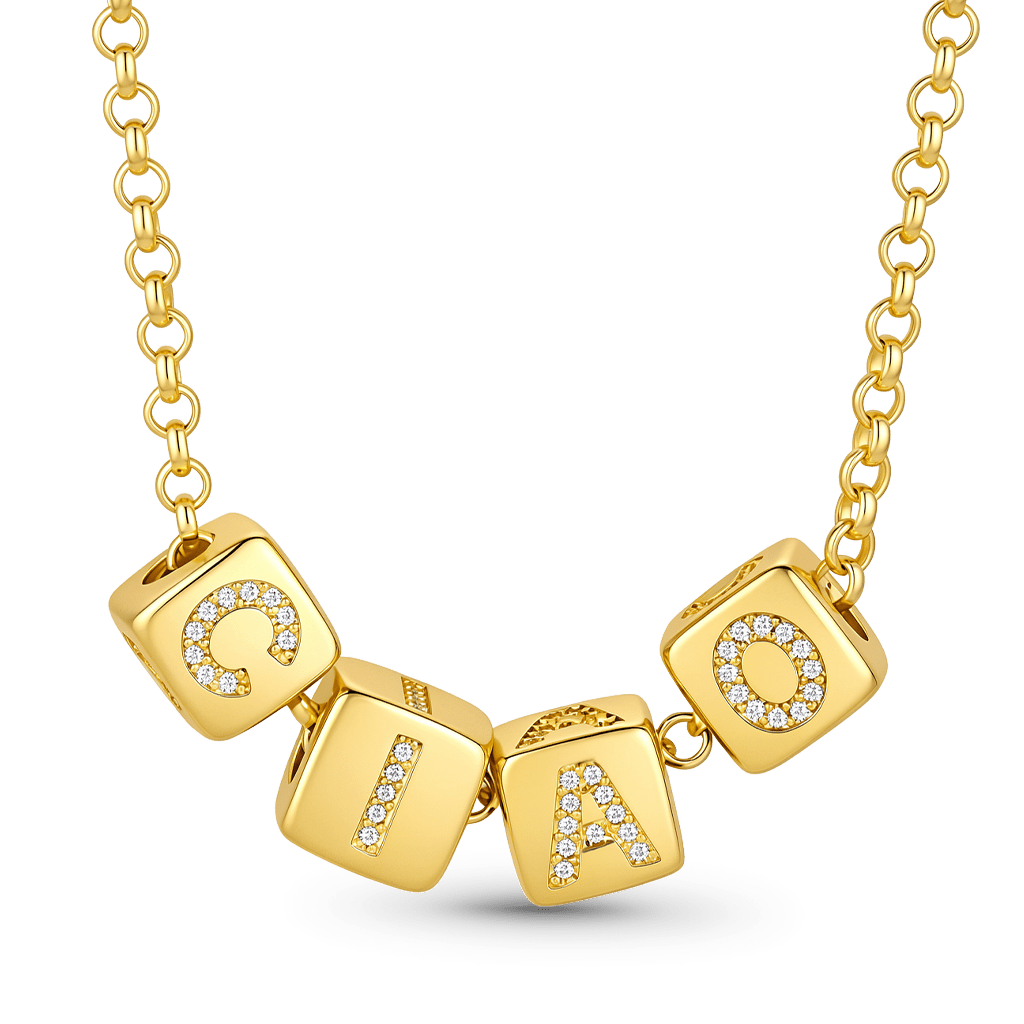 Gnoce Simple Initial Square Necklace_2