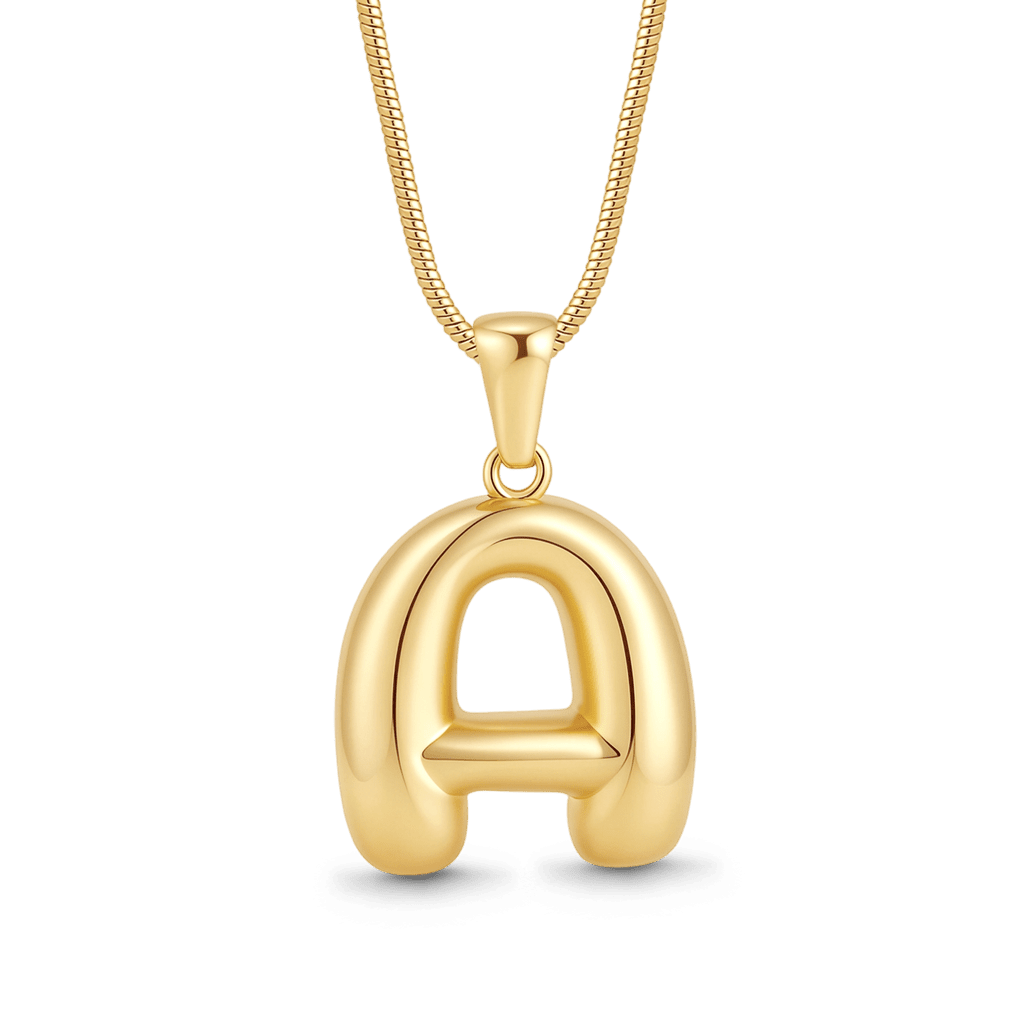 Gnoce Simple Initial Letters Necklace_1