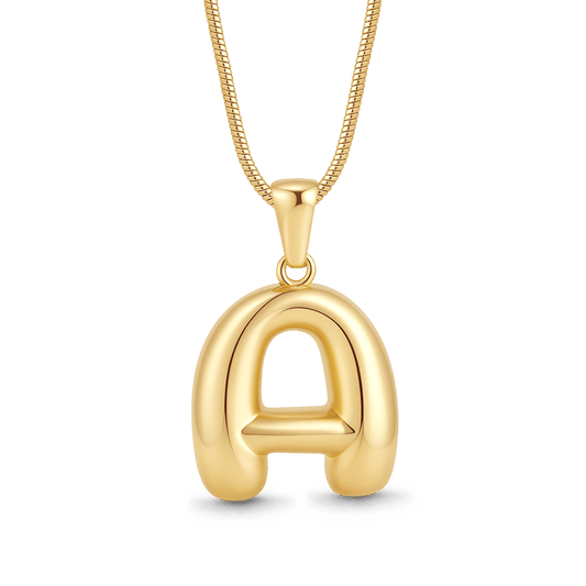 Gnoce Simple Initial Letters Necklace_1