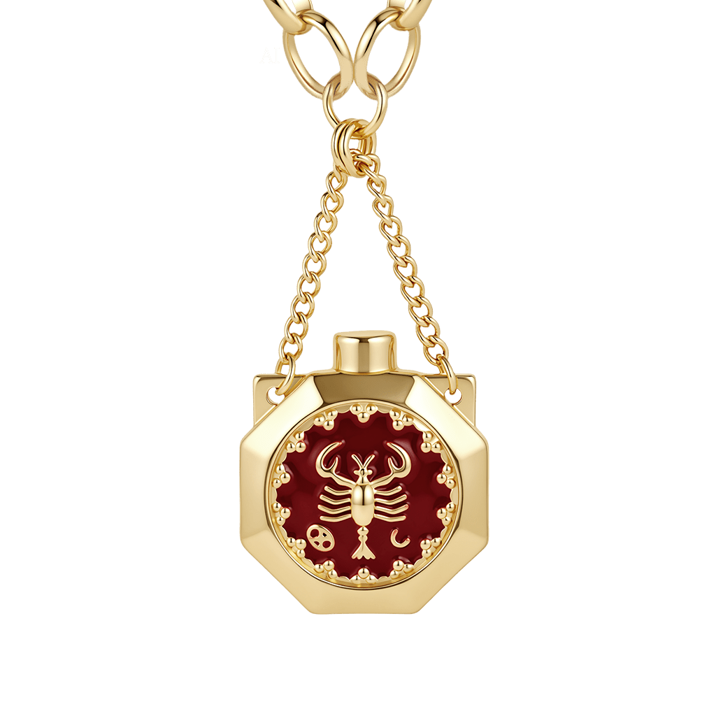 Gnoce Customized Zodiac Wishing Bottle Necklace_1