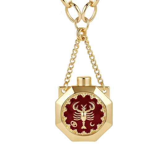 Gnoce Customized Zodiac Wishing Bottle Necklace_1