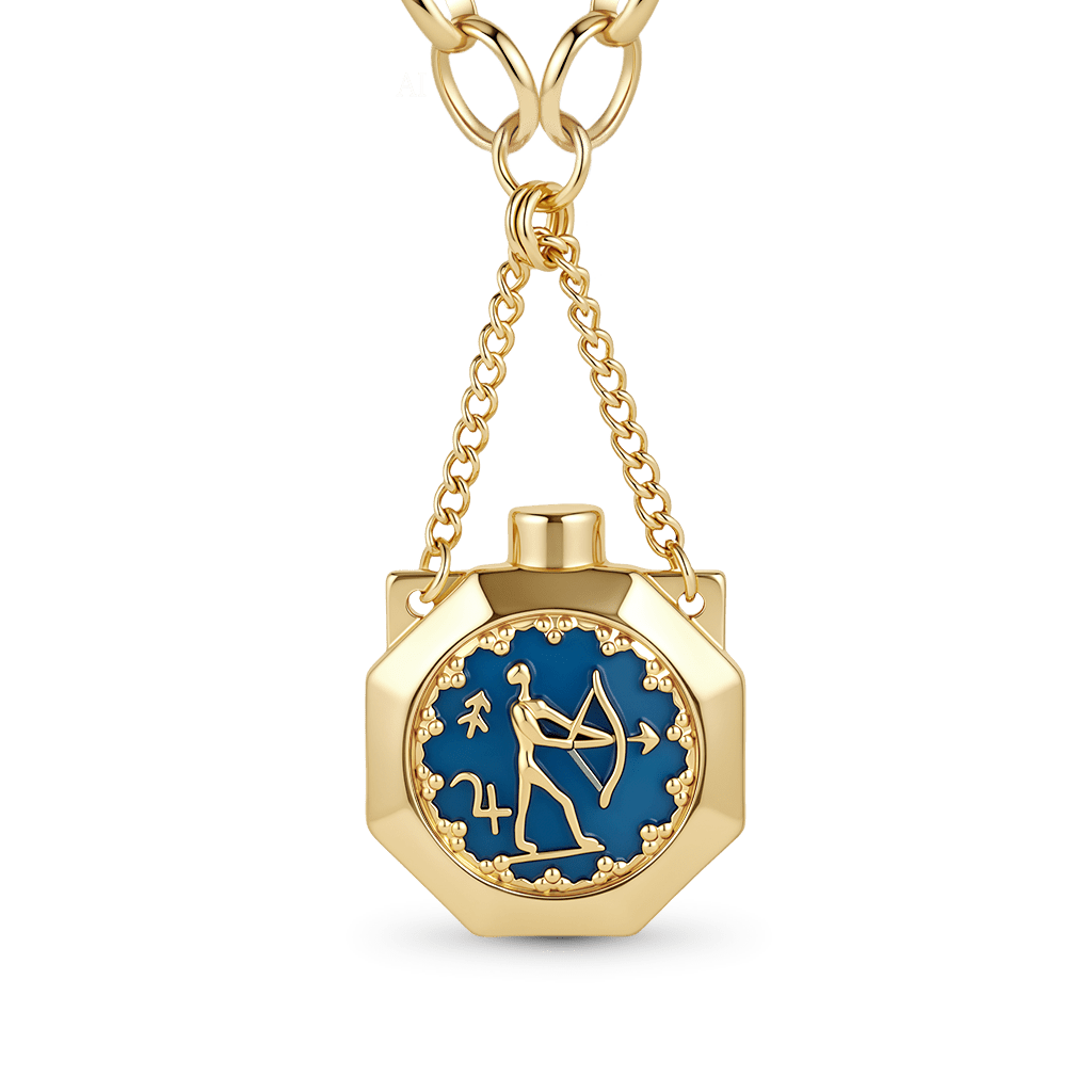 Gnoce Customized Zodiac Wishing Bottle Necklace_3