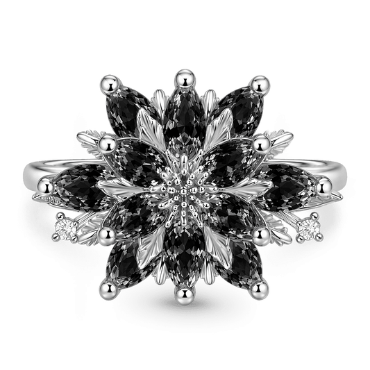 Gnoce Black Lotus Pear-Cut Ring_1