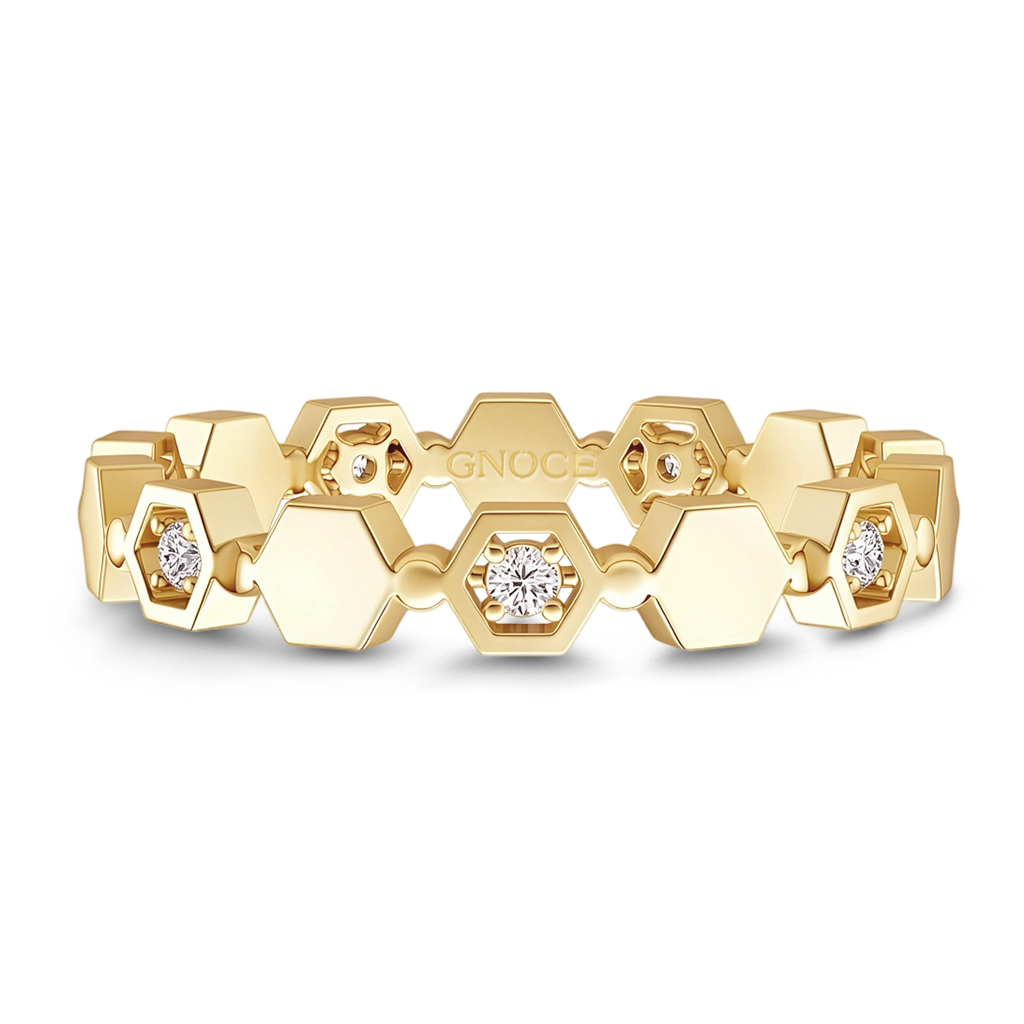 Gnoce Hexagon Honeycomb Ring_1