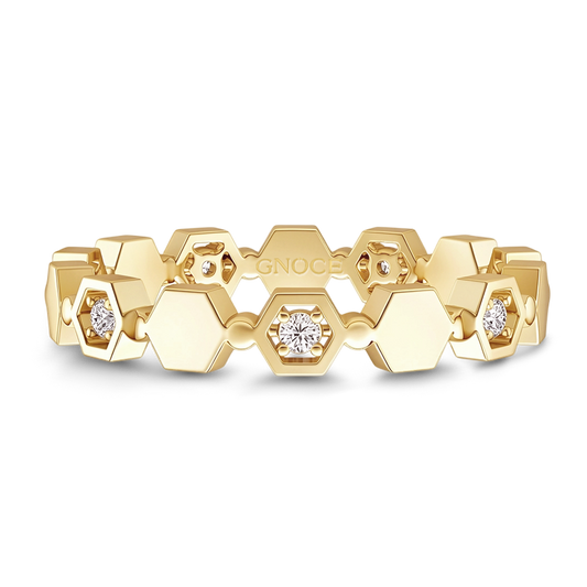 Gnoce Hexagon Honeycomb Ring_1