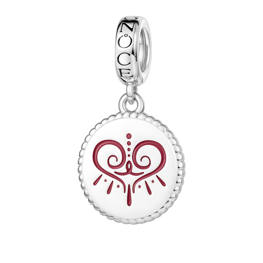 Gnoce Glow-in-the-Dark Rune Charm Platinum-plated Silver Blend_1