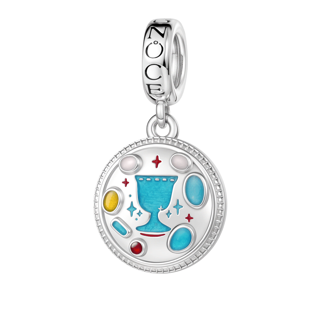 Gnoce Witch’s Glow-in-the-Dark Magic Stone Charm Platinum-plated Silver Blend_1