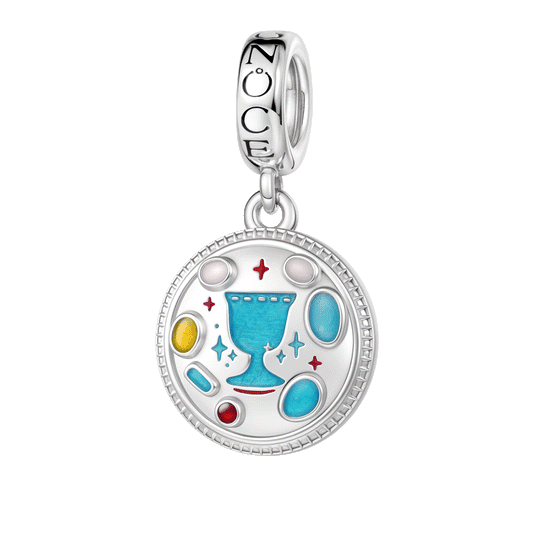 Gnoce Witch’s Glow-in-the-Dark Magic Stone Charm Platinum-plated Silver Blend_1
