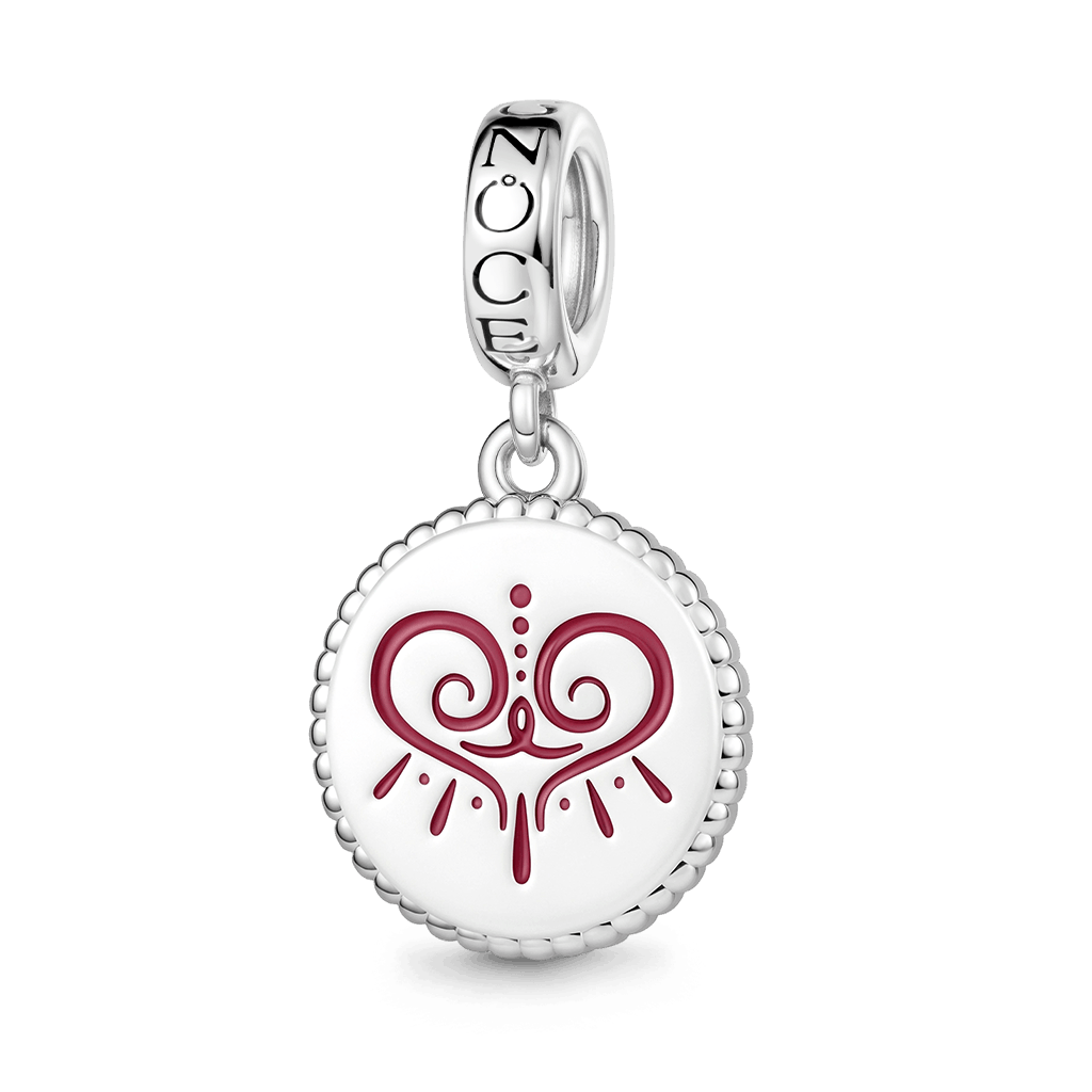 Gnoce Glow-in-the-Dark Rune Charm Platinum-plated Silver Blend_2