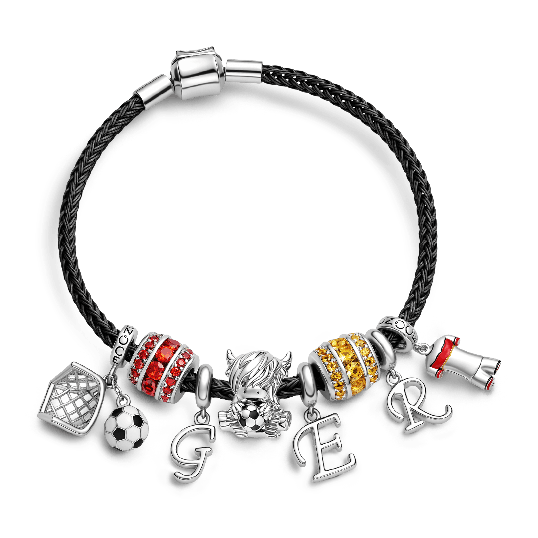 Gnoce German Style Soccer Jersey Charm Bracelet_1