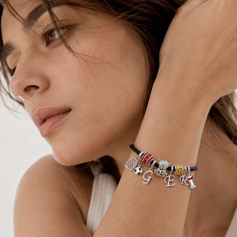 Gnoce German Style Soccer Jersey Charm Bracelet_3