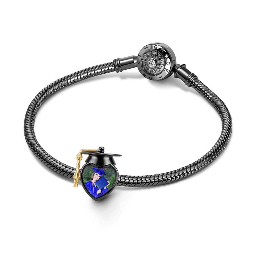 Gnoce Academic Cap Photo Graduation Charm_3
