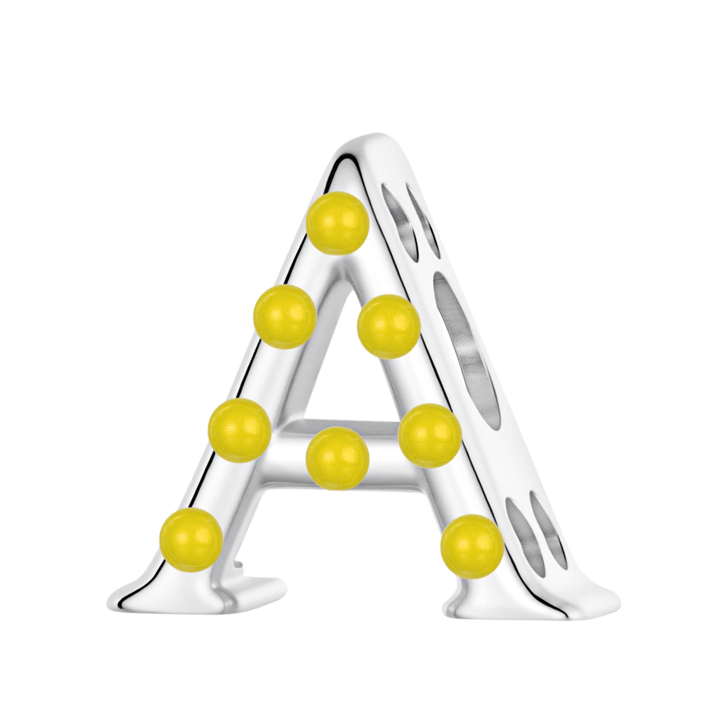 Glow-in-the-Dark Letter A Charm_1