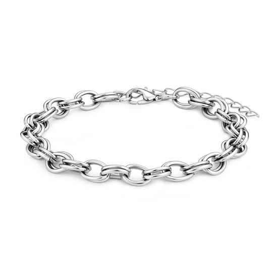 Gnoce Polished Rolo Chain Bracelet_1