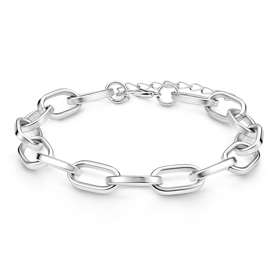 Gnoce Elongated Oval Link Bracelet_1
