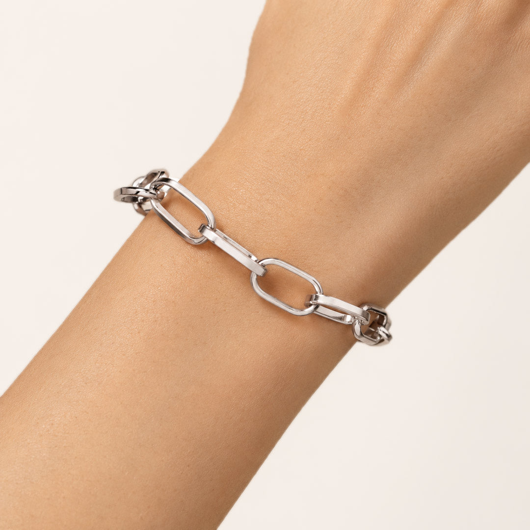 Gnoce Elongated Oval Link Bracelet_2