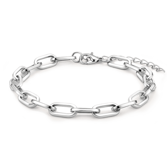 Gnoce Smooth Elongated Oval Link Bracelet_1