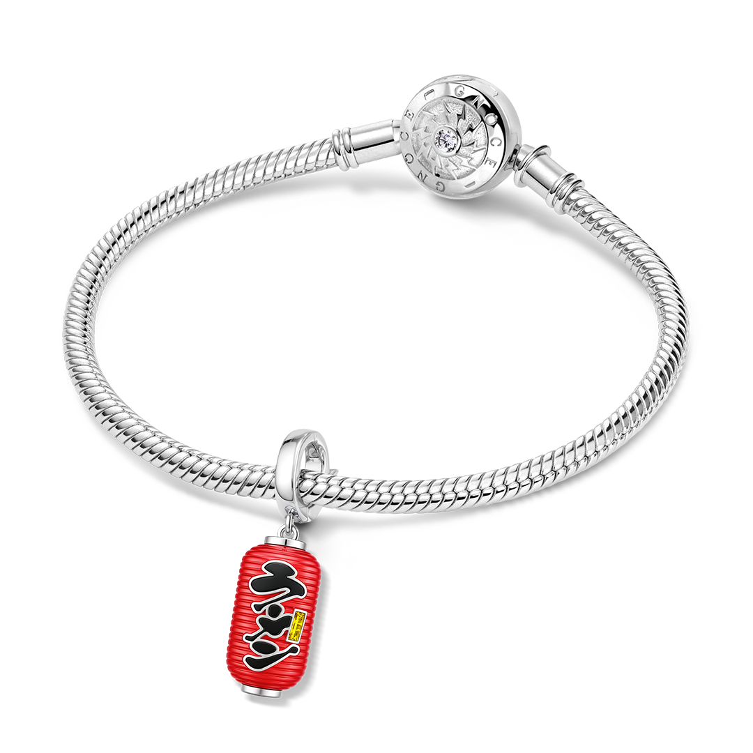 Gnoce Glow-in-the-Dark Japanese Ramen Lantern Charm Platinum-plated Silver Blend_4