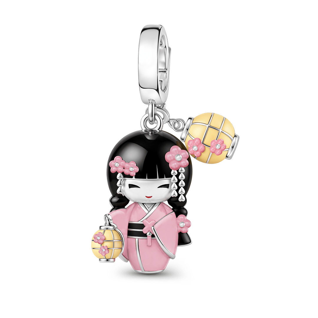 Gnoce Glow-in-the-Dark Japanese Kimono Geisha Charm_3