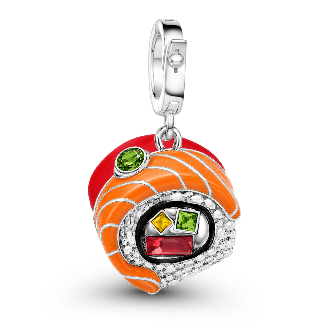 Gnoce Japanese Sushi Charm Platinum-plated Silver Blend_5
