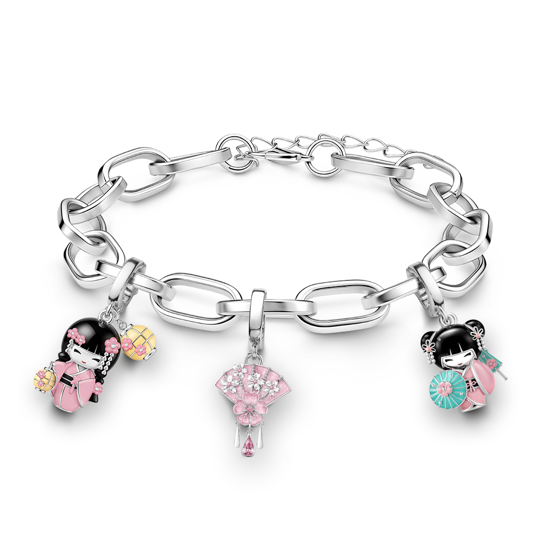 Gnoce Elongated Oval Link Bracelet_5