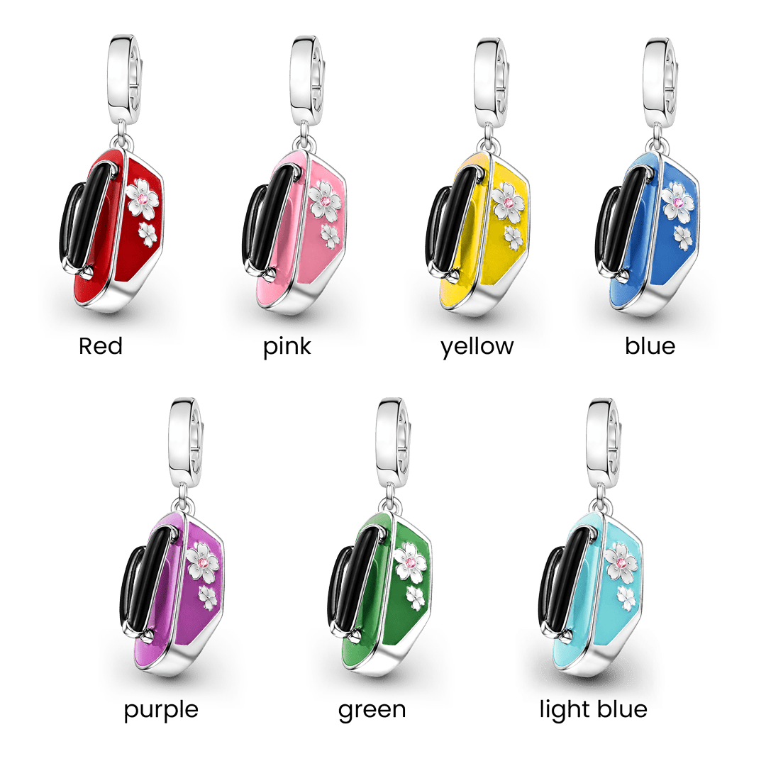 Gnoce Japanese Geta Charm Platinum-plated Silver Blend_2