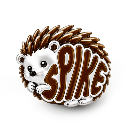 Gnoce Stay Sharp Hedgehog Charm Bead Platinum-plated Silver Blend_1