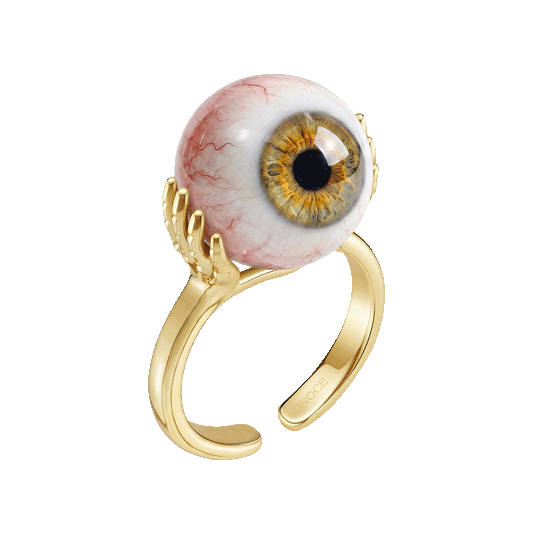 Gnoce Gothic Skeleton Hand Eyeball Ring_1