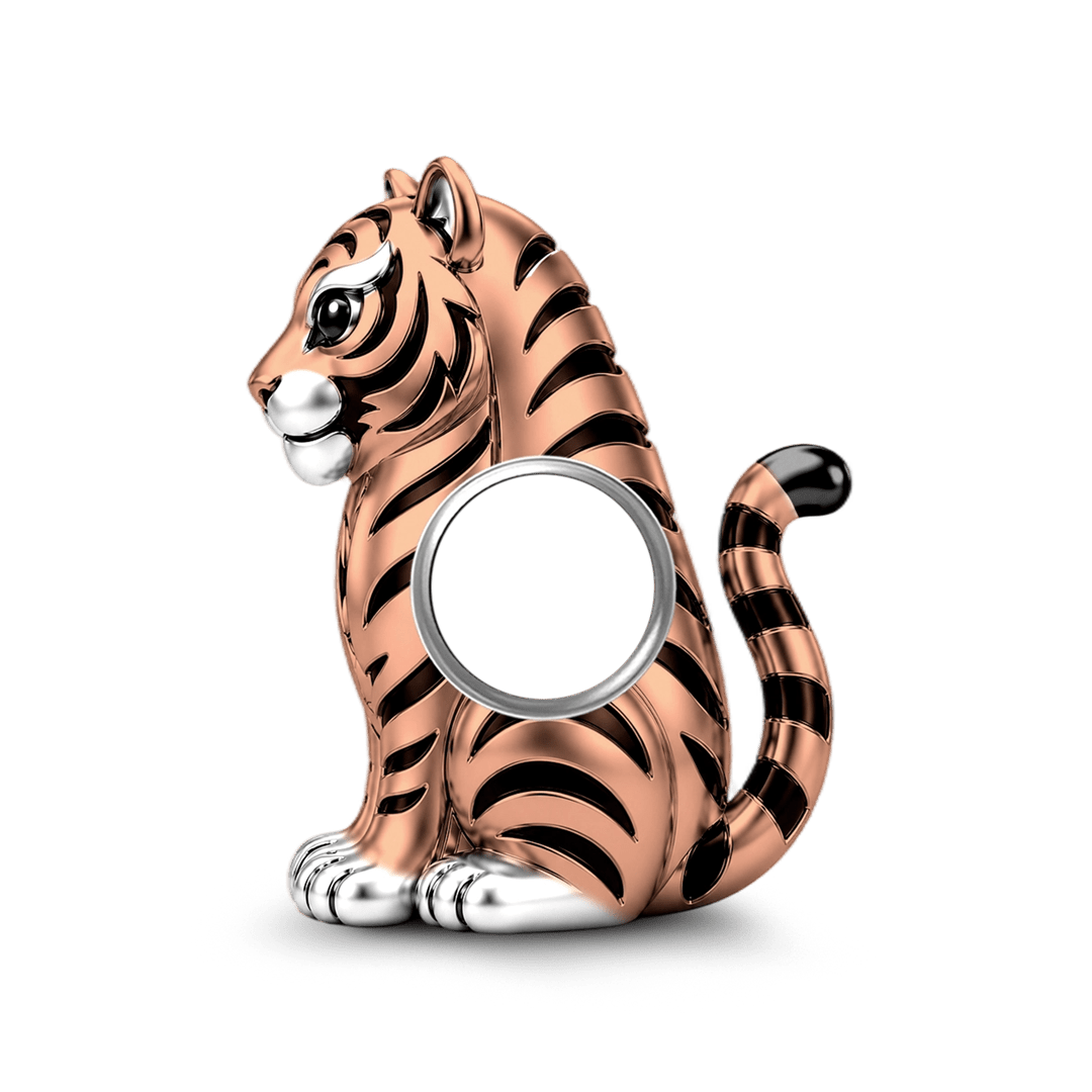 Gnoce Fierce Letter Tiger Bead Platinum-plated Silver Blend_4