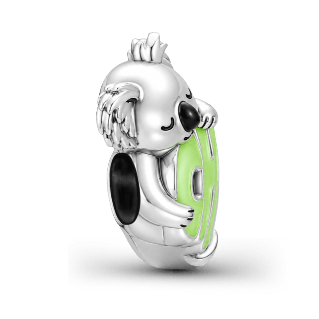 Gnoce Take It Slow Koala Charm Bead Platinum-plated Silver Blend_5