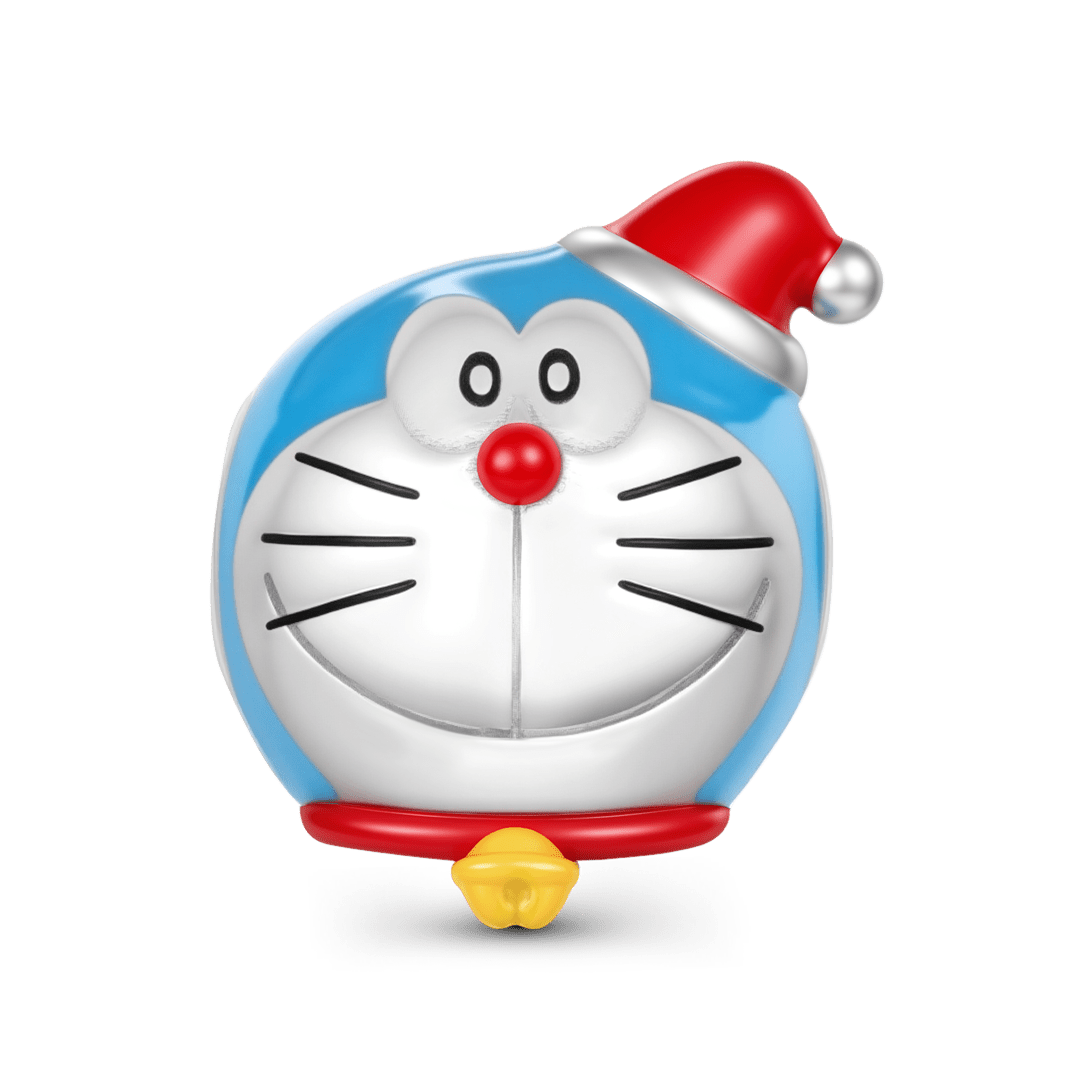 Gnoce Doraemon Christmas Head Charm Bead_1