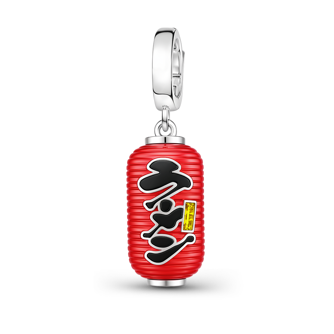 Gnoce Glow-in-the-Dark Japanese Ramen Lantern Charm Platinum-plated Silver Blend_2